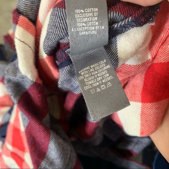 Aerie Plaid Flannel Sleepwear Romper - Picture 6 of 6